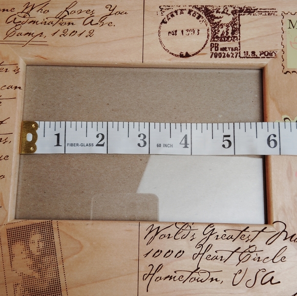 Photo Frame Mom Words Post Card Style Cedar Crate Market 6"x4" Opening - Picture 8 of 10